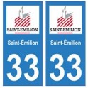 33 Saint-Emilion aufkleber platte wappen wappen sticker-abteilung