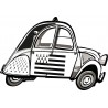 2 CV voitue Bretagne autocollant sticker adhesif