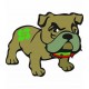 Bulldog basque 2 autocollant sticker adhesif