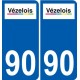 90 Trévenans logo autocollant plaque stickers ville