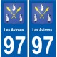 97 Saint-Barthélemy blason autocollant plaque stickers ville