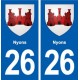 26 Nysons wappen aufkleber typenschild aufkleber stadt