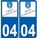 27 de Léry logotipo de la etiqueta engomada de la placa de pegatinas de la ciudad