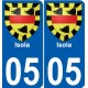 05 Léry blason autocollant plaque stickers ville