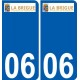 06 Léry logo autocollant plaque stickers ville