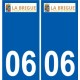 06 Léry logo autocollant plaque stickers ville