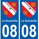 08 Léry blason autocollant plaque stickers ville