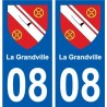 08 Léry blason autocollant plaque stickers ville