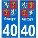 40 Gascogne adesivo piastra