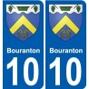 10 Léry blason autocollant plaque stickers ville