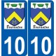 10 Léry logo autocollant plaque stickers ville