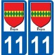 27 Léry logo sticker plate stickers city