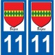 27 Léry logo sticker plate stickers city