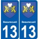 13 Léry blason autocollant plaque stickers ville