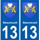 13 Léry blason autocollant plaque stickers ville