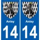 27 Léry wappen aufkleber typenschild aufkleber stadt