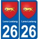 27 Léry coat of arms sticker plate stickers city