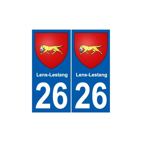 26 Léry blason autocollant plaque stickers ville