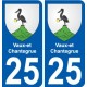 25 Léry logo autocollant plaque stickers ville