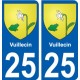 25 Léry logo autocollant plaque stickers ville