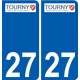 27 Léry logo sticker plate stickers city