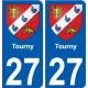 27 Léry wappen aufkleber typenschild aufkleber stadt