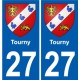 27 Léry wappen aufkleber typenschild aufkleber stadt