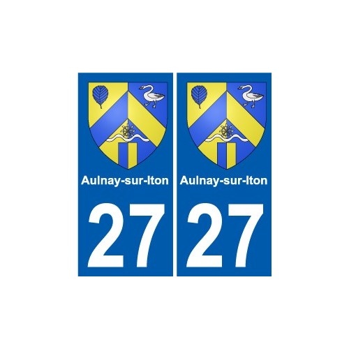 27 Léry blason autocollant plaque stickers ville