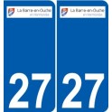 27 de Léry logotipo de la etiqueta engomada de la placa de pegatinas de la ciudad