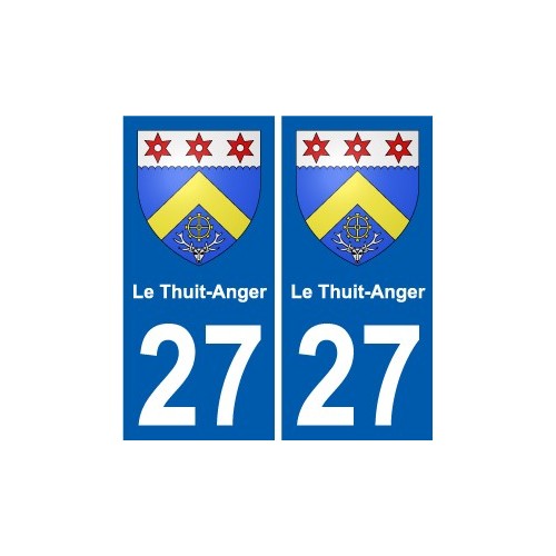 27 Léry coat of arms sticker plate stickers city