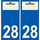 28 Dammarie-logo-aufkleber typenschild aufkleber stadt