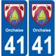 41 Penmarch coat of arms sticker plate stickers city