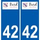 42Penmarch logo aufkleber typenschild aufkleber stadt