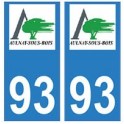 93 Aulnay-sous-Bois logo aufkleber typenschild aufkleber stadt