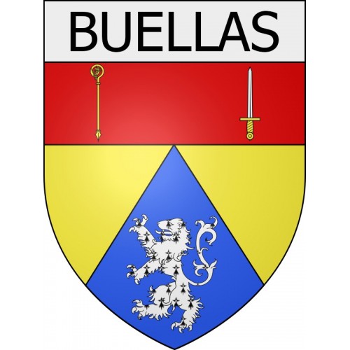 Buellas 01 ville Stickers blason autocollant adhésif