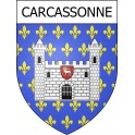 Pegatinas escudo de armas de Carcassonne adhesivo de la etiqueta engomada