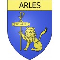 Pegatinas escudo de armas de Arles adhesivo de la etiqueta engomada