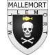 Mallemort Sticker wappen, gelsenkirchen, augsburg, klebender aufkleber