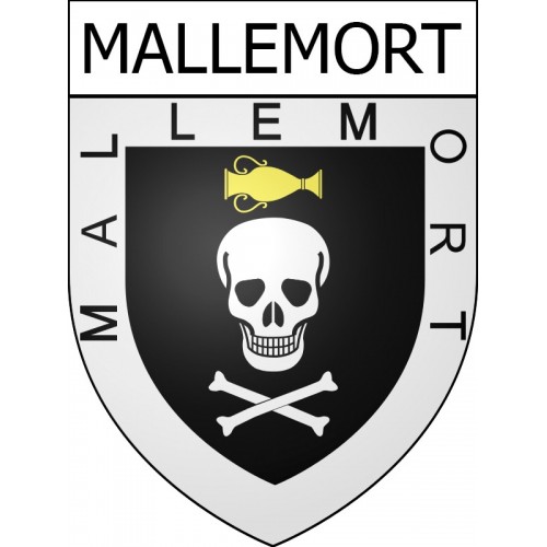 Mallemort Sticker wappen, gelsenkirchen, augsburg, klebender aufkleber