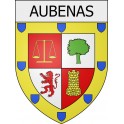 Stickers coat of arms Aubenas adhesive sticker