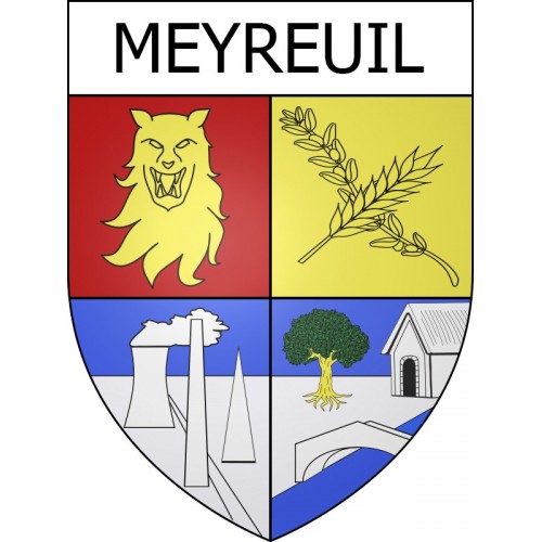 Meyreuil 13 ville Stickers blason autocollant adhésif