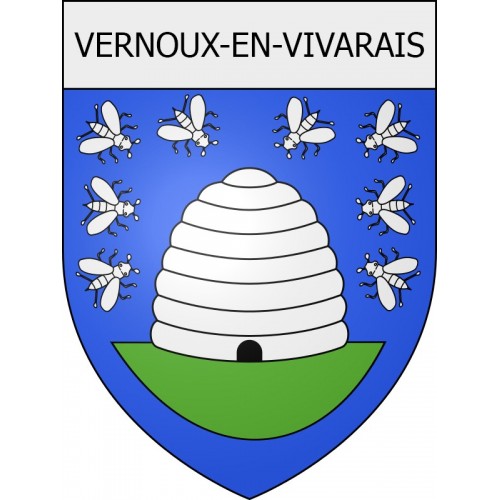 vernoux-en-vivarais 07 ville Stickers blason autocollant adhésif