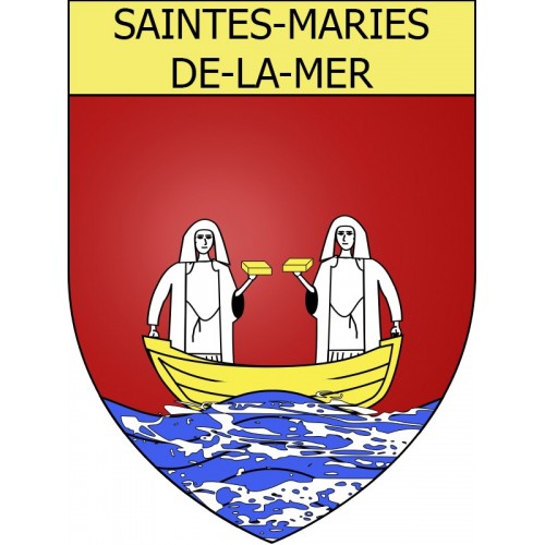 Saintes-Maries-de-la-Mer 13 ville Stickers blason autocollant adhésif