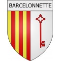 Barcelonnette Sticker wappen, gelsenkirchen, augsburg, klebender aufkleber