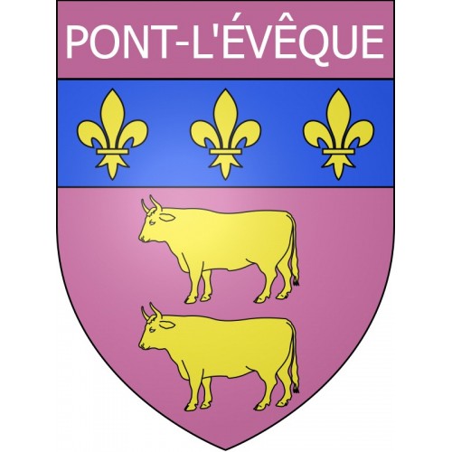 Pont-l'Évêque 14 ville Stickers blason autocollant adhésif