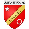 Uvernet-Fours Sticker wappen, gelsenkirchen, augsburg, klebender aufkleber