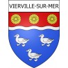 Stickers coat of arms Vierville-sur-Mer adhesive sticker