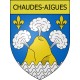 Stickers coat of arms Chaudes-Aigues adhesive sticker