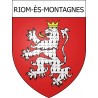 Riom-ès-Montagnes 15 ville Stickers blason autocollant adhésif