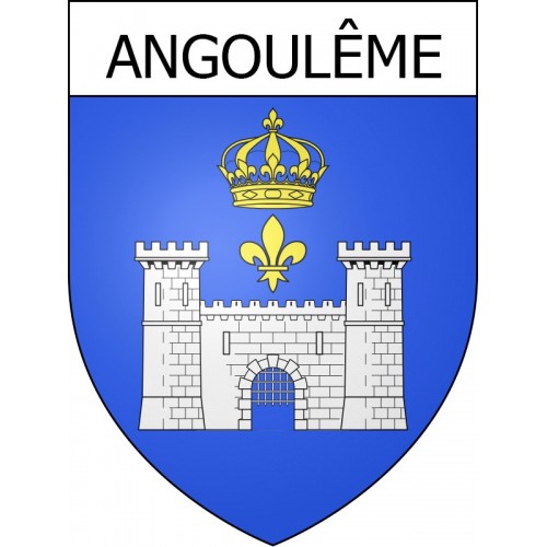 Angoulême 16 ville Stickers blason autocollant adhésif